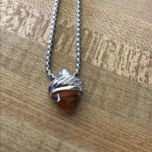 Fabulous silver & topaz  necklace